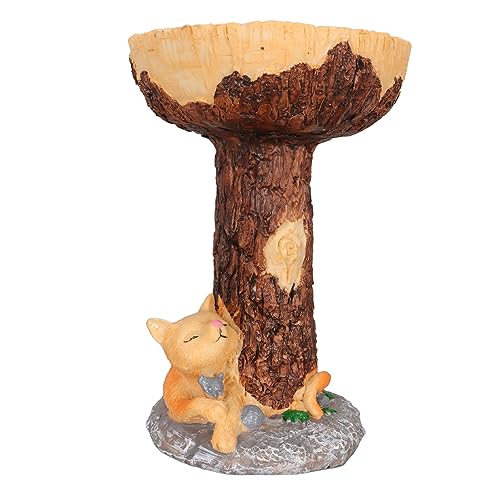 Oytrui Cat Bird Bad Statue, Langlebige Harz -Vogel -Badschale mit Stabiler Basis für Garten Yard Balkondekoration Oytrui Cat Bird Bad Statue, Langlebige Harz -Vogel -Badschale mit Stabiler Basis für Garten Yard Balkondekoration von Oytrui