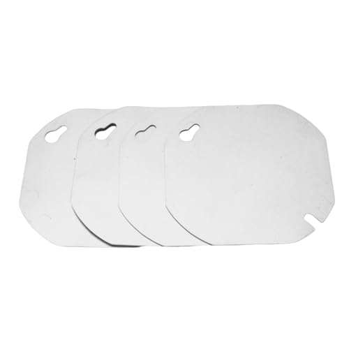 Oytrui Electrical Box Cover, Verzinkter Stahlmetallanschlussboxabdeckung 3,75 X 3,75 Zoll, mit Polierten Kanten für 4 Zoll Achteckige Box Oytrui Electrical Box Cover, Verzinkter Stahlmetallanschlussboxabdeckung 3,75 X 3,75 Zoll, mit Polierten Kanten für 4 Zoll Achteckige Box von Oytrui