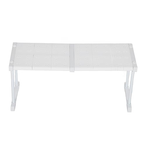 Oytrui Erweiterbares Regal, Stapelbares Lagerregal mit Starker Tragfähigkeit von Bis zu 121 Pfund für den Schrankschrank der Schrank Schrank Waschbecken (Länge 47-68cm / 18.5-26,8in) von Oytrui