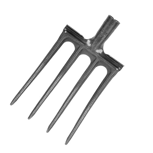 Oytrui Gabelgabel Hohe Kohlenstoffstahl aus Graben Starke Festigkeit Erosionsprävention Anti Breakage Garden Grabing Spading Fork (4 Tine) von Oytrui