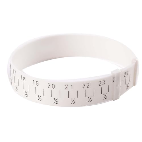 Oytrui Handgelenksanzeige Sizer, ABS -Kunststoffarmband -Messwerkzeug 15 Cm Bis 25 Cm, Leicht Tragbar mit Markierten Größen, für Schmuckherstellung und Persönlicher Fachgebrauch Oytrui Handgelenksanzeige Sizer, ABS -Kunststoffarmband -Messwerkzeug 15 Cm Bis 25 Cm, Leicht Tragbar mit Markierten Größen, für Schmuckherstellung und Persönlicher Fachgebrauch von Oytrui