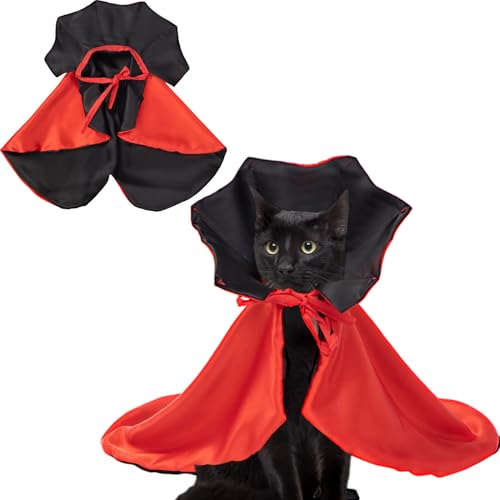 Oytrui Haustierkostüm Cape Red Black Reversible Hunde Katze Cloak Lustige Cosplay -Kostüme Outfit für Party Cosplay Foto Requisite Oytrui Haustierkostüm Cape Red Black Reversible Hunde Katze Cloak Lustige Cosplay -Kostüme Outfit für Party Cosplay Foto Requisite von Oytrui