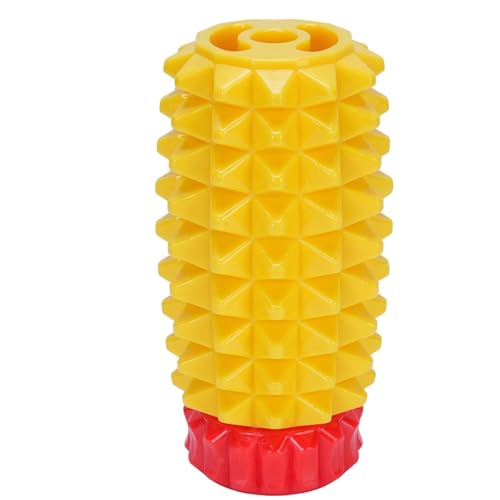 Oytrui Hundekauspielzeug Interaktiver Bissproof Ananas Form Welpe Kauspielzeug für Kleine Mittlere Große Hunde (Gelb Rot) von Oytrui