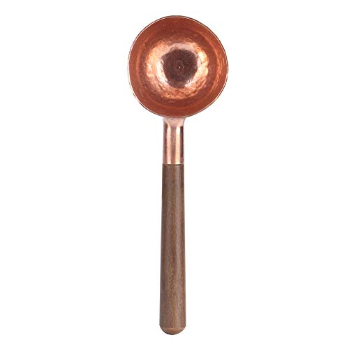 Oytrui Kaffeeschaufel, Holzgriff Messlöffel für Kaffee -Teezuckergewürze mit 10 G Kapazität, Nahrungsmittelqualität Schwarzer Walnuss und Rotes Kupfermaterial Oytrui Kaffeeschaufel, Holzgriff Messlöffel für Kaffee -Teezuckergewürze mit 10 G Kapazität, Nahrungsmittelqualität Schwarzer Walnuss und Rotes Kupfermaterial von Oytrui