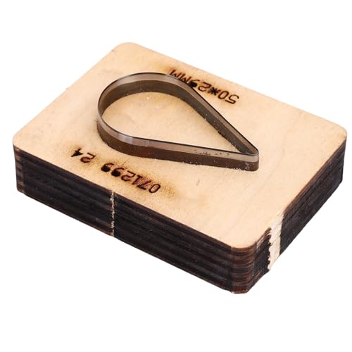 Oytrui Leder-Schneideform, Wassertropfenmuster, 50 X 29 Cm, Holzsockel, Lederstanze für Karton, Gummi, Kunststoff, Ton Oytrui Leder-Schneideform, Wassertropfenmuster, 50 X 29 Cm, Holzsockel, Lederstanze für Karton, Gummi, Kunststoff, Ton von Oytrui
