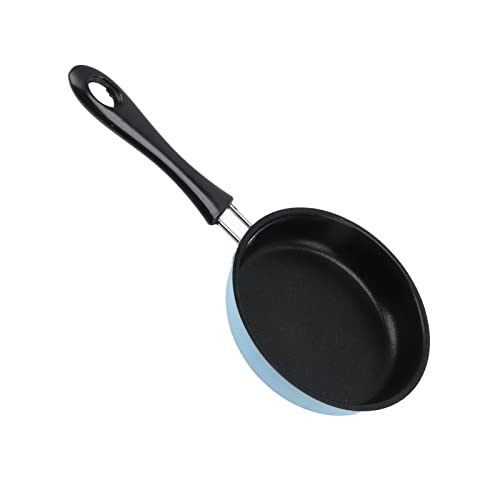 Oytrui Mini-Bratpfanne, Edelstahl-Antihaft-Induktion-Eier Pfanne mit Ergonomischem Griff, für Gesundes öl Freies Kochen (Blau) von Oytrui