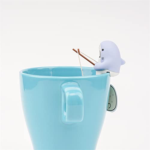 Oytrui Tee-Infuser, PVC mit Bodenschlitzgestaltung für 3-4 Mm Tassen Wandstärke, Leicht Reinigung und Sicher für Gesundheitliche, Schöne Elastische Teezubehör von Oytrui