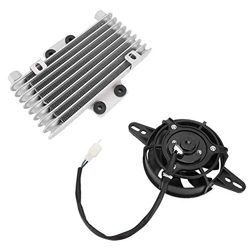 Oytrui Universal Upgrade Aluminium Motorradmotorölkühlventilator, Hochleistungsölkühler mit Schneller Kühltechnologie für die Meisten Motorräder, für die Meisten Motorräder Oytrui Universal Upgrade Aluminium Motorradmotorölkühlventilator, Hochleistungsölkühler mit Schneller Kühltechnologie für die Meisten Motorräder, für die Meisten Motorräder von Oytrui