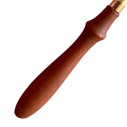Oytrui Wachsschmelzlöffel, Exquisites Retro -kompaktes Tragbares Wachs -Dichtungsstempelwerkzeug mit Holzgriff, für Lackstempelliebhaber DIYERS (Roségold) von Oytrui