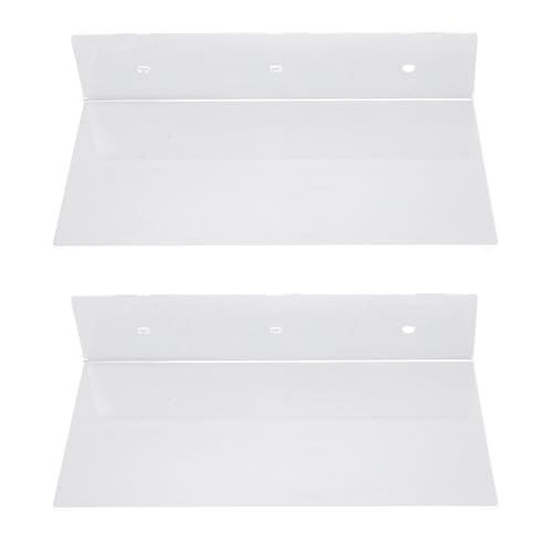 Oytrui Wand Schwimmende Regale Wand Montage Acryl Display Regal Organizer für Badezimmer Schlafzimmer Wohnzimmer (Transparent) von Oytrui
