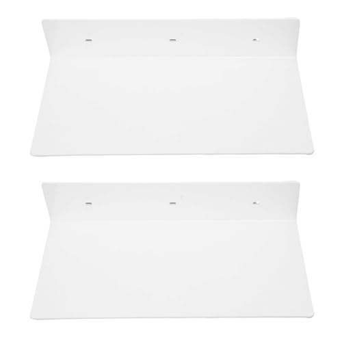 Oytrui Wand Schwimmende Regale Wand Montage Acryl Display Regal Organizer für Badezimmer Schlafzimmer Wohnzimmer (Weiß) von Oytrui