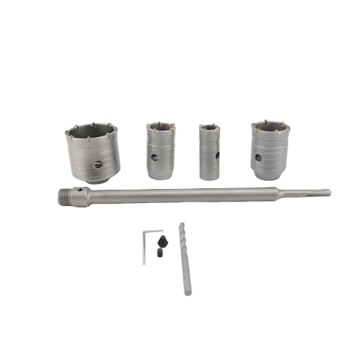 Oytrui Wandlochsägen-Set, 30 Mm, 40 Mm, 50 Mm, 68 Mm, Lochöffner, 320 Mm Pleuel, Zentrierbohrer-Set für Beton, Marmor, Fliesen Oytrui Wandlochsägen-Set, 30 Mm, 40 Mm, 50 Mm, 68 Mm, Lochöffner, 320 Mm Pleuel, Zentrierbohrer-Set für Beton, Marmor, Fliesen von Oytrui