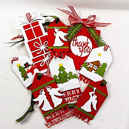 Oytrui Weihnachtskohlenstoffstahl -Schnittstirme, Wiederverwendbares Präds -Sterben für Scrapbooking, Grußkarten, Einladungen (Silber) von Oytrui