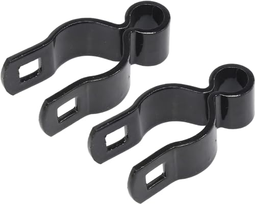 Ozark Fence - Buchsen-Torscharnier – gepresster Stahl, hohe Korrosionsbeständigkeit, lange Lebensdauer – 2 pro Packung – inklusive erforderlicher Schlossschraube (schwarz beschichteter Stahl, 4,8 cm) von Ozark Fence