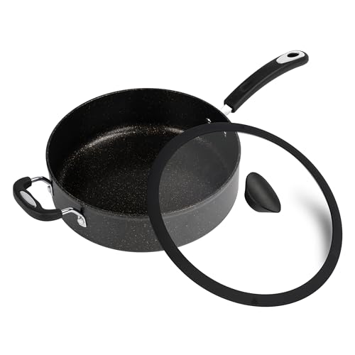 Die All-in-One Stein-Saucenpfanne von Ozeri - 100% APEO, GenX, PFBS, PFOS, PFOA, NMP und NEP-freie deutsche Beschichtung Die All-in-One Stein-Saucenpfanne von Ozeri - 100% APEO, GenX, PFBS, PFOS, PFOA, NMP und NEP-freie deutsche Beschichtung von Ozeri