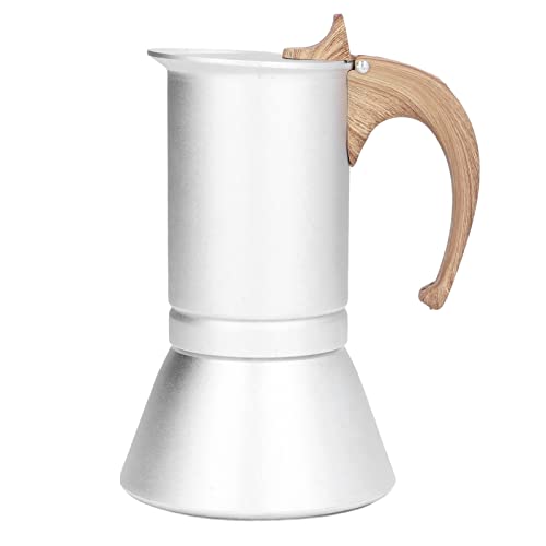 Aluminium-Herd-Espressokocher, Kaffeemaschine für Moka, kubanischen Kaffee, Cappuccino, Latte und mehr, perfekt für Camping, 150 ml/300 ml(300ml) von Ozgkee