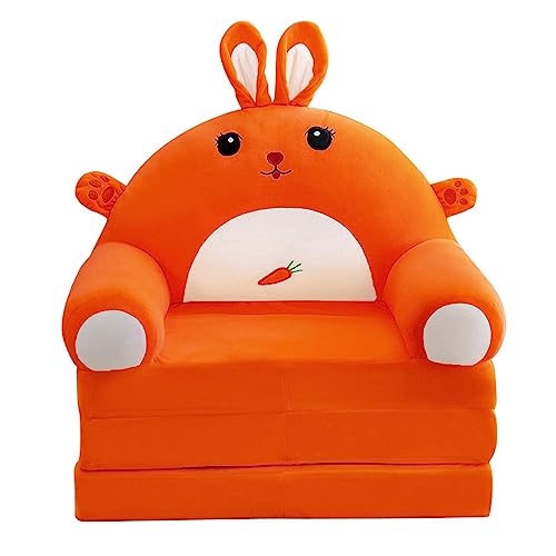 Ozgkee 2 in 1 Faltbare Kinder Sofa Kissen Plüsch Sofa Sofa Stuhl Kinder Cartoon Sofa Wohnzimmer Schlafzimmer (A) von Ozgkee
