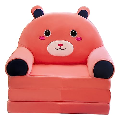 Ozgkee 2 in 1 Faltbare Kinder Sofa Kissen Plüsch Sofa Sofa Stuhl Kinder Cartoon Sofa Wohnzimmer Schlafzimmer (G) von Ozgkee