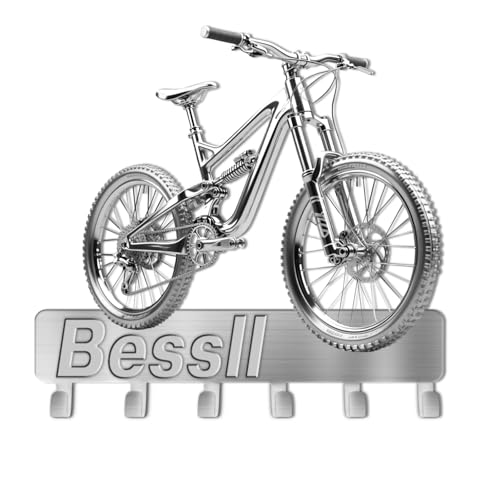 Ozinna Personalisierte Fahrrad-Wandhaken, individueller Name, Fahrrad-Metall-Schlüssel-Aufhänger, Wandhalterung, Kleiderhaken, Schlüsselhalter für Eingangsbereich, Badezimmer, Tür, Biker, Fahrer Ozinna Personalisierte Fahrrad-Wandhaken, individueller Name, Fahrrad-Metall-Schlüssel-Aufhänger, Wandhalterung, Kleiderhaken, Schlüsselhalter für Eingangsbereich, Badezimmer, Tür, Biker, Fahrer von Ozinna