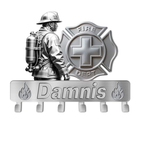 Ozinna Personalisierte Feuerwehr-Wandhaken, individueller Name, Metall-Schlüsselaufhänger, Wandhalterung, hängende Kleiderhaken, Schlüsselhalter für Eingangsbereich, Badezimmer, Tür, neues Zuhause Ozinna Personalisierte Feuerwehr-Wandhaken, individueller Name, Metall-Schlüsselaufhänger, Wandhalterung, hängende Kleiderhaken, Schlüsselhalter für Eingangsbereich, Badezimmer, Tür, neues Zuhause von Ozinna