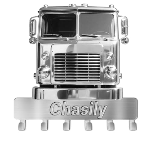 Ozinna Personalisierte LKW-Wandhaken, individueller Name, Metall-Schlüsselaufhänger, Wandhalterung, hängende Kleiderhaken, Schlüsselhalter für Eingangsbereich, Badezimmer, Tür, neues Zuhause (Truck 2) Ozinna Personalisierte LKW-Wandhaken, individueller Name, Metall-Schlüsselaufhänger, Wandhalterung, hängende Kleiderhaken, Schlüsselhalter für Eingangsbereich, Badezimmer, Tür, neues Zuhause (Truck 2) von Ozinna