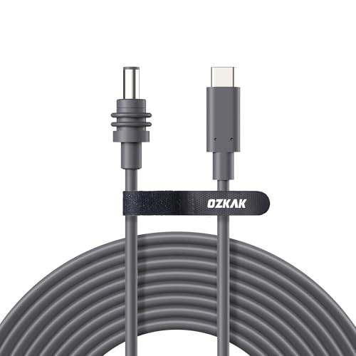 Ozkak Starlink Mini USB C zu DC Stromkabel, USB C Netzkabel geeignet für 100W + Eingang PD-Quelle Power Bank, wasserdichtes IP67 kleines und tragbares Starlink Mini Kabel Kit, 3M von Ozkak