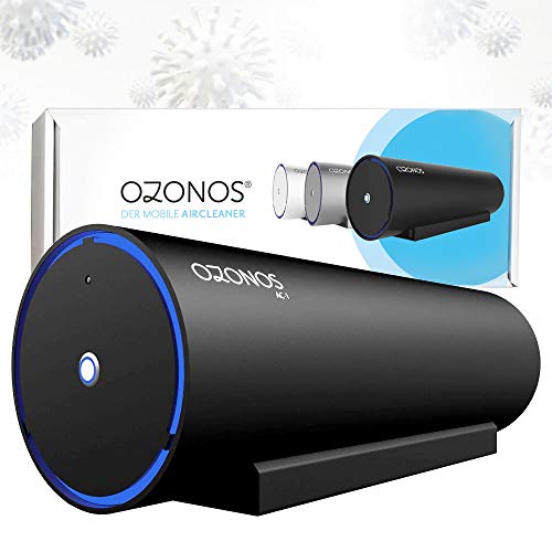 Ozonos AC1 Pro - Ozon Luftreiniger - Wirksam Bakterien, Viren und Gerüche TÜV Zertifiziert - Luftreiniger Wohnung - wirksam durch Ozon Reiniger Technologie - Luftreiniger Allergie Ozongerät/schwarz von Ozonos