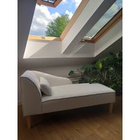 Chaise Longue Modernes Sofa Nach Maß Recamiere Divan Boucle Verschiedenen Farben von OzziDesign