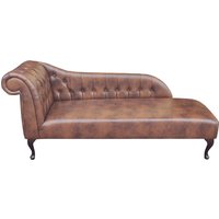 Naturleder Chesterfield Chaise-Longue-Sofa Stilvolle Moderne Maßgeschneiderte Chaise von OzziDesign