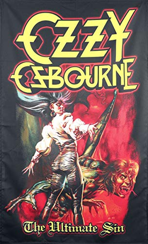 Ozzy Osbourne Flagge Fahne The Ultimate SIN POSTERFLAGGE Poster Flag Stoff von Ozzy Osbourne