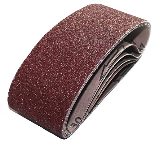 25 Schleifbänder Mix 75x457 mm │ Gewebeschleifbänder Korund │ 5 versch. Körnungen K40/60/80/120/180 je 5x │ Band-Schleifpapier │ Bandschleifgeräte │ P-D-W 25 Schleifbänder Mix 75x457 mm │ Gewebeschleifbänder Korund │ 5 versch. Körnungen K40/60/80/120/180 je 5x │ Band-Schleifpapier │ Bandschleifgeräte │ P-D-W von P-D-W