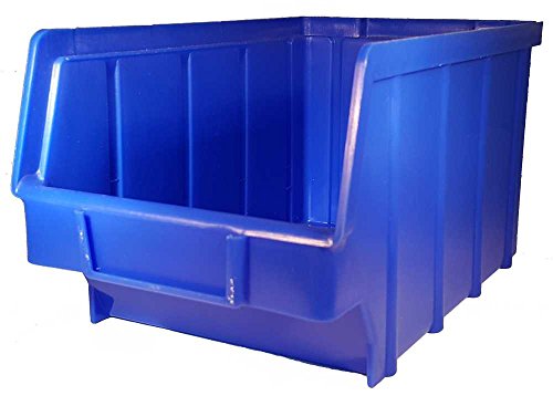 26 Stück Kunststoff Stapelboxen blau Gr.3 (145 x 248 x 127 mm) PP Sichtlagerkästen Stapelkästen │ P-D-W® von P-D-W