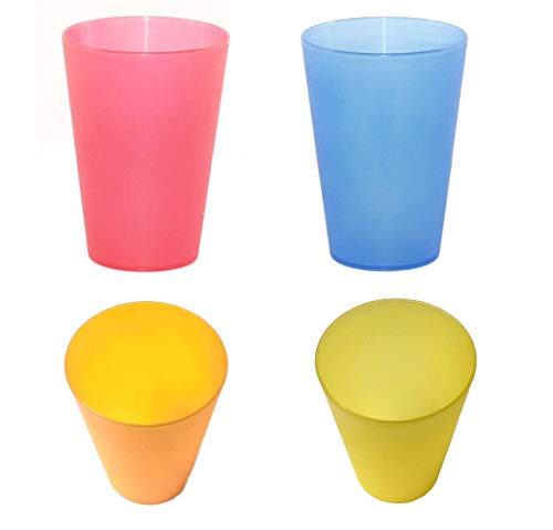 P-D-W 4 Stück Zahnputzbecher 400ml Zahnreinigung Zahnspangen- Gebissreinigung │ rot │ blau │ orange │ gelb │ Hygieneartikel P-D-W 4 Stück Zahnputzbecher 400ml Zahnreinigung Zahnspangen- Gebissreinigung │ rot │ blau │ orange │ gelb │ Hygieneartikel von P-D-W