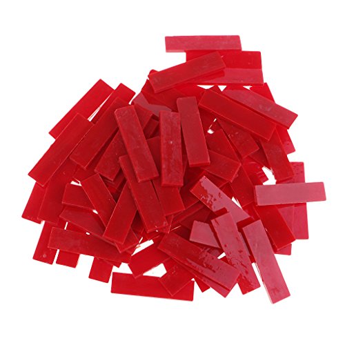 200g Glasmosaik Bruchmosaik Glas Mosaik Steine Fliesenbruch Bastelmosaik - rot von P Prettyia