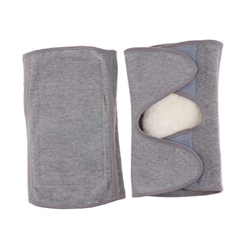 P Prettyia 1 Paar Winter Warme Knieschoner Winter Wolle Kniebandage Kompression Knieunterstützung Thermische Kniewärmer für Damen und Herren - XL von P Prettyia