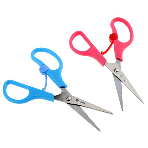 Prettyia 2er Set 5 '' Kinder Schneiderschere Textilschere Arbeistschere Nähschere Stickschere Prettyia 2er Set 5 '' Kinder Schneiderschere Textilschere Arbeistschere Nähschere Stickschere von P Prettyia