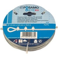 Posamo - Drahtseil in Ringen 6x7 galZn 5,0mmx 10m von POSAMO