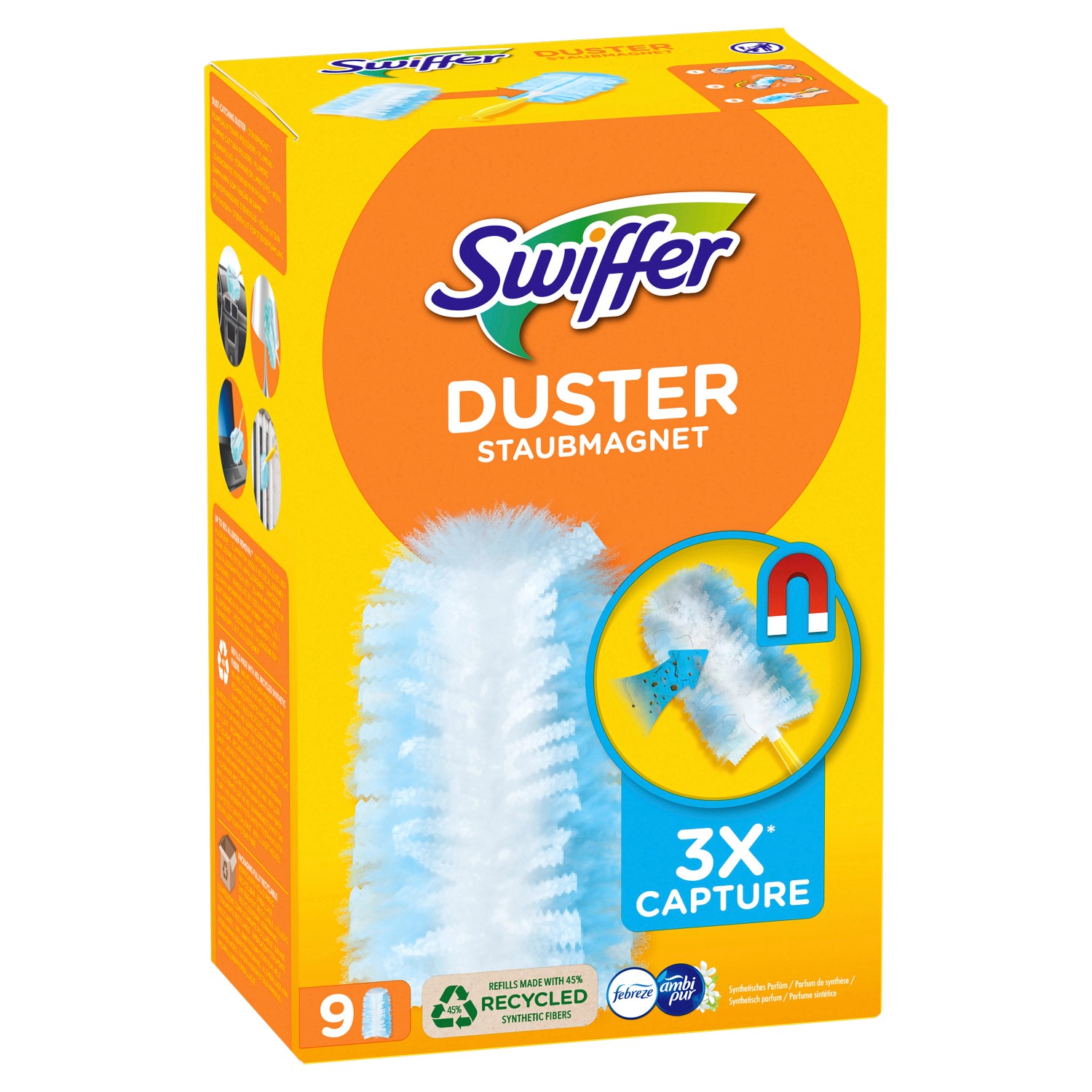 Swiffer Nachfüllpackung Staubmagnet 9 Tücher von P&G