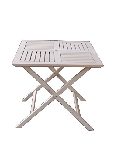 P&J Holzklappbaren tragbaren Tisch, klapptisch (70x70 cm, natürlich) von P&J