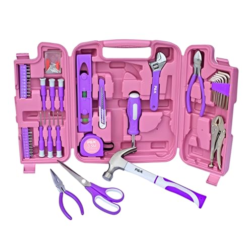 P & K 75-teiliges Werkzeugkoffer-Set Werkezugkoffer Werkzeugset Werkzeug in Pink und Lila – Ihr perfekter Begleiter für Haushalt, Reparaturen und DIY-Projekte P & K 75-teiliges Werkzeugkoffer-Set Werkezugkoffer Werkzeugset Werkzeug in Pink und Lila – Ihr perfekter Begleiter für Haushalt, Reparaturen und DIY-Projekte von P & K