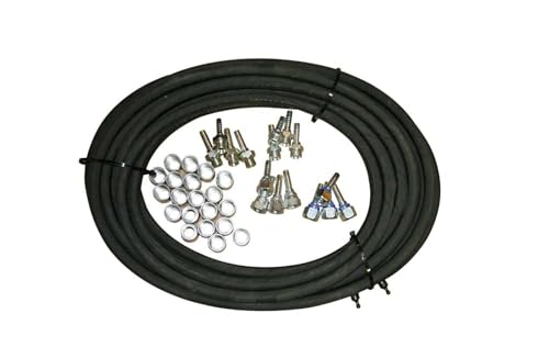 Armaturensatz für Schlauchpresse 10m ink. 20 x 1/4" Überwurfmutter und Schlauchverbinder von P. Lindberg