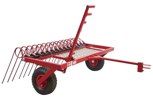 Rechen für Rasentraktor Quad ATV 115cm Arbeitsbreite | mit Höhenverstellung | Rasenlüfter zum Entmoosen | Vertikulierer für Aufsitzmäher von P. Lindberg