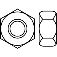 Sechskantschraube verzinkt 6 Seiten Viswood Klasse 8 ø 4mm (Packung mit 100Muttern) von VISSAL