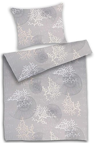P.K-Collection Mako-Satin Bettwäsche 100% Baumwolle YKK Reißverschluss 5602-075 (135x200) von P.K-Collection