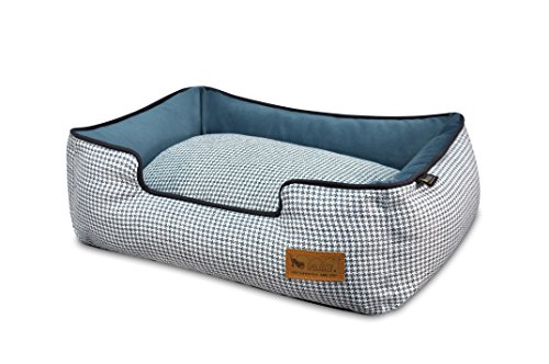 P.L.A.Y. – Pet Lifestyle & You PY3011BMF Lounge Bett Houndstooth, M, blau/weiß von P.L.A.Y. – Pet Lifestyle & You