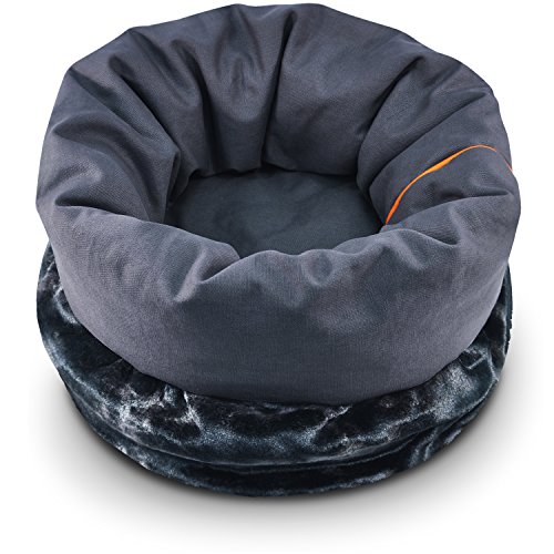 P.L.A.Y. – Pet Lifestyle & You PY4001AXLF Snuggle Bett Faux Fur/Cotton Canvas, XL von P.L.A.Y. – Pet Lifestyle & You