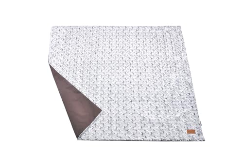 P.L.A.Y. – Pet Lifestyle & You Decke Luxe Throw, Farbe: Husky Grey von Puppia