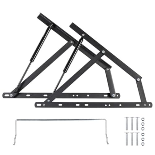 P17 N – Betterhöhungs-Set für Doppelbett | Mechanismus zum Anheben des Bettes mit Matratzenhalter im Lieferumfang enthalten | komplettes Set: 2 Trapez + 2 Kolben + Montageschrauben + 1 Matratzenhalter P17 N – Betterhöhungs-Set für Doppelbett | Mechanismus zum Anheben des Bettes mit Matratzenhalter im Lieferumfang enthalten | komplettes Set: 2 Trapez + 2 Kolben + Montageschrauben + 1 Matratzenhalter von P17