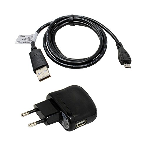 P4A Denver TAQ-10243MK2 ML Zubehörset, USB Kabel, USB Adapter, Micro USB, 2100mA von P4A