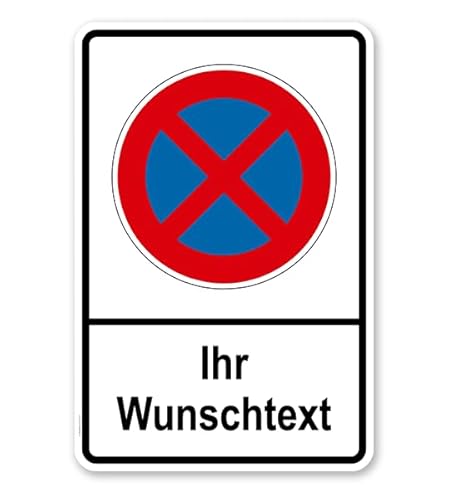 Parken verboten Schild - Personalisiertes Parkverbot-Schild mit Wunschtext von P4Print